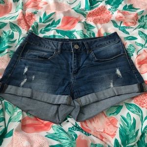 denim shorts